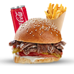 Turkish Burger (1/4 Pounder With Donner) - Burger Meal 