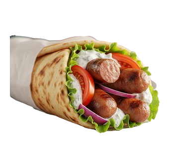 Turkish Spicy Sausage (sucuk) Wrap 